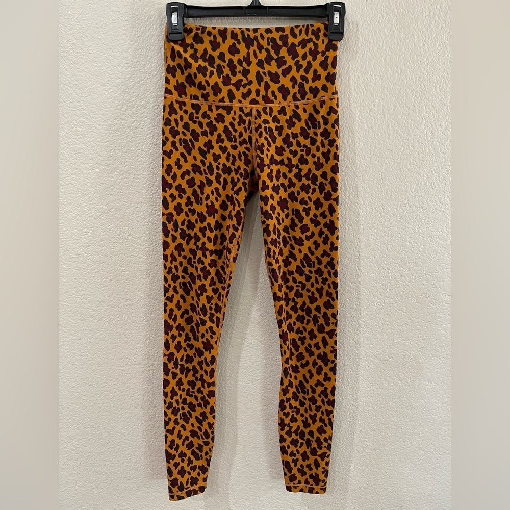 Varley leopard leggings women’s XS animal print legging exercise leggings - Picture 1 of 7